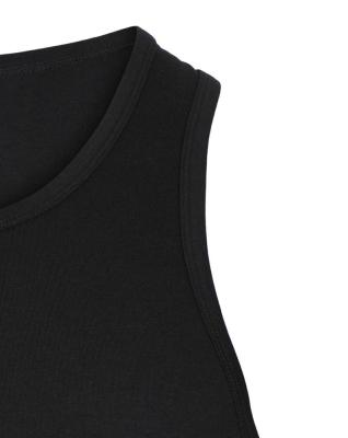 Bambus, Unterhemd, 2-pack, Schwarz -Dovre