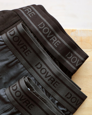 Bambus, Unterhosen, 6-pack, Grau muster -Dovre