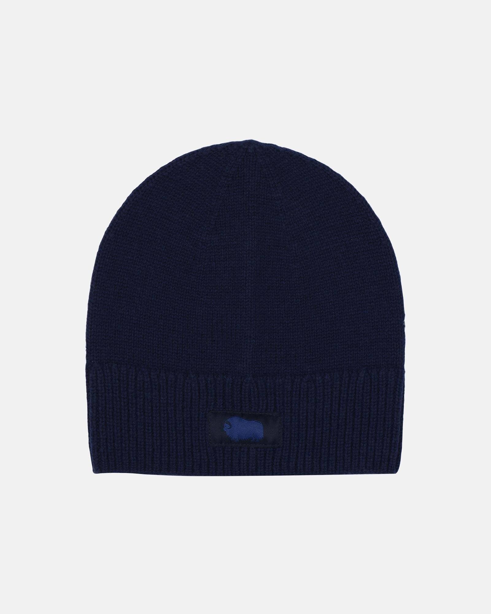 Bio-Wolle, Beanie Mütze, Blau -Dovre Bio-Wolle, Beanie Mütze, Blau -Dovre