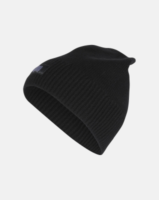 Bio-Wolle, Beanie Mütze, Schwarz
