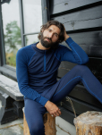 Bio-Wolle, Lange Unterhose, Marine -Dovre
