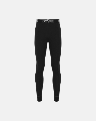 Bio-Wolle, Lange Unterhose, Schwarz -Dovre
