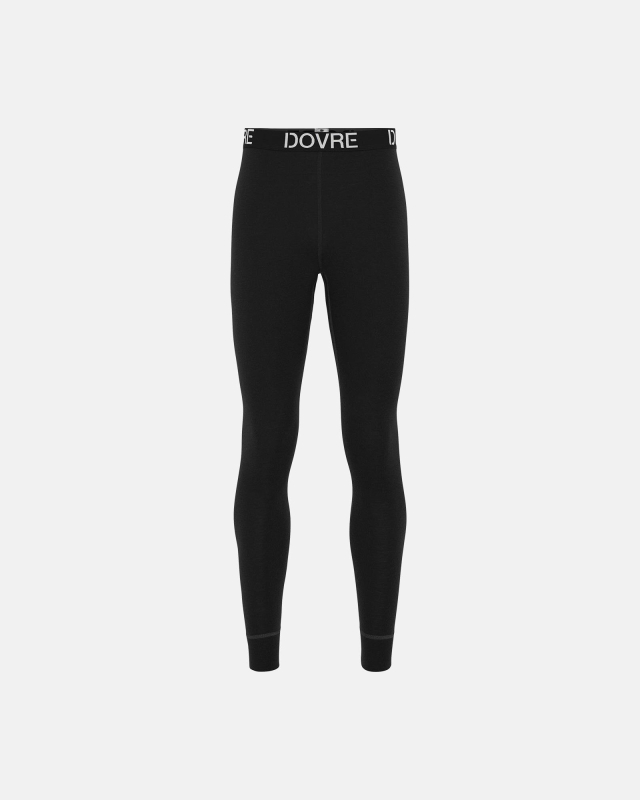 Bio-Wolle, Lange Unterhose, Schwarz -Dovre
