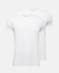 2-pack Bambusviskose, T-Shirt Rundhalsausschnitt, Weiß - JBS of Denmark Men