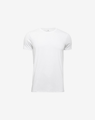 2-pack Bambusviskose, T-Shirt Rundhalsausschnitt, Weiß -JBS of Denmark Men