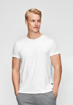 2-pack Bambusviskose, T-Shirt Rundhalsausschnitt, Weiß -JBS of Denmark Men