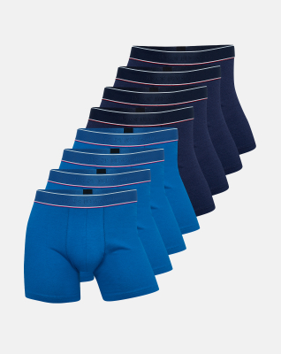 Bambusviskose, Unterhosen Pique, 8-pack, Mehrfarbig -JBS of Denmark Men