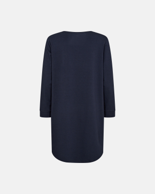 Bambusviskose, Big Shirt mit Ärmeln, Navy