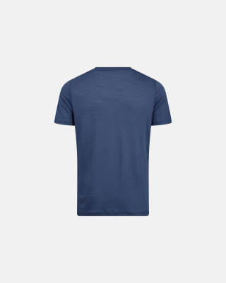 Bio-Wolle, T-shirt, Blau