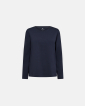 Bambusviskose, Langärmelig T-Shirt, Navy - JBS of Denmark Women