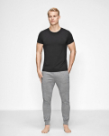 Bambusviskose, T-Shirt Rundhalsausschnitt, Schwarz -JBS of Denmark Men
