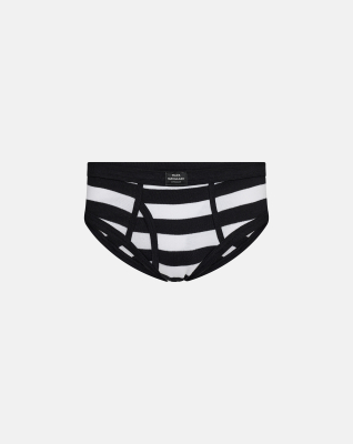 100 % Bio-Baumwolle, Briefs mit Schlitz "Original", Gestreift -JBS x Mads Nørgaard