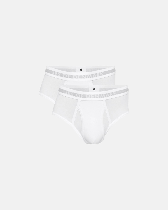 Bambusviskose, Slip, 2-Pack, Weiß -JBS of Denmark Men