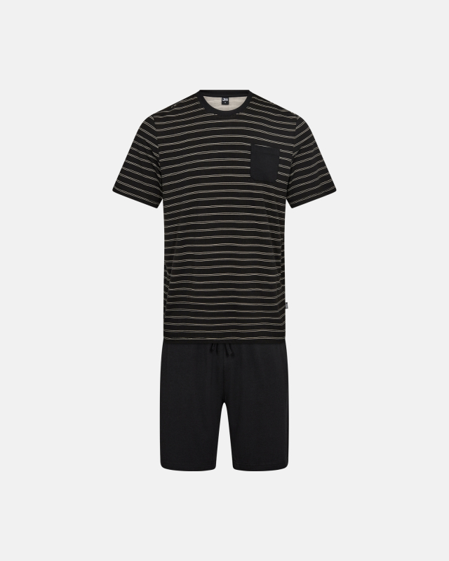 Bambusviskose, Pyjama-Set shorts, Grau -JBS