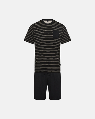 Bambusviskose, Pyjama-Set shorts, Grau