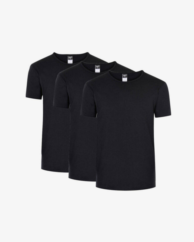 Unterhemd 3-pack, Bio-Baumwolle, Schwarz