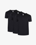 Unterhemd 3-pack, Bio-Baumwolle, Schwarz