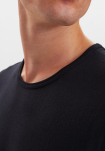 Bio-Baumwolle, Unterhemd mit Rundhalsausschnitt, 3-pack, Schwarz -Claudio
