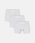 Bambus, Boxershorts, 3-pack, Grau, Junge