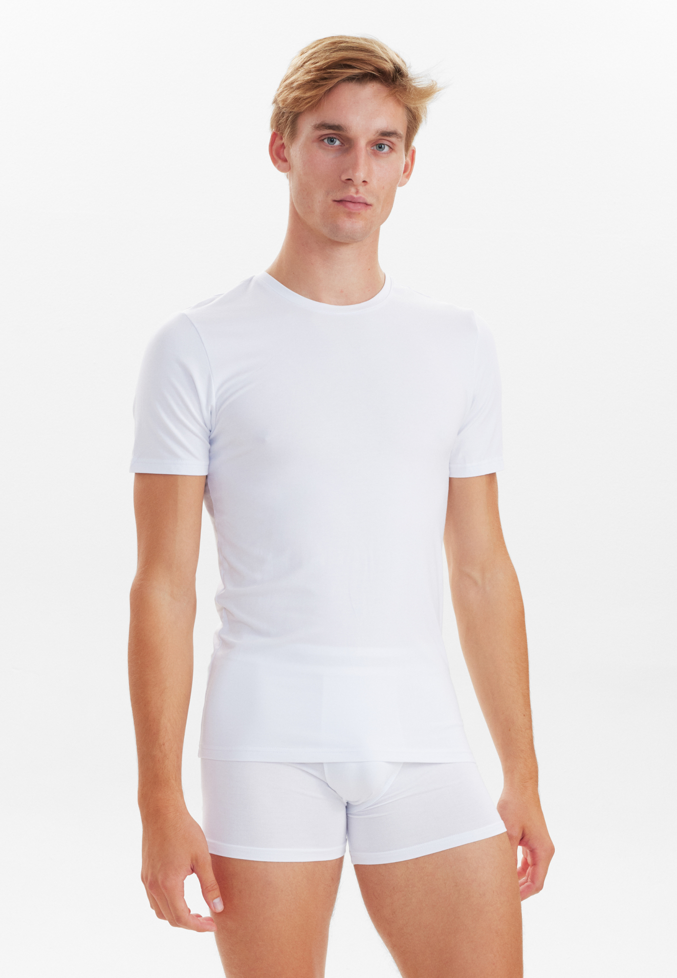 Bambusviskose, Unterhemd mit Rundhalsausschnitt, 2-pack, Weiß -JBS Bambusviskose, Unterhemd mit Rundhalsausschnitt, 2-pack, Weiß -JBS