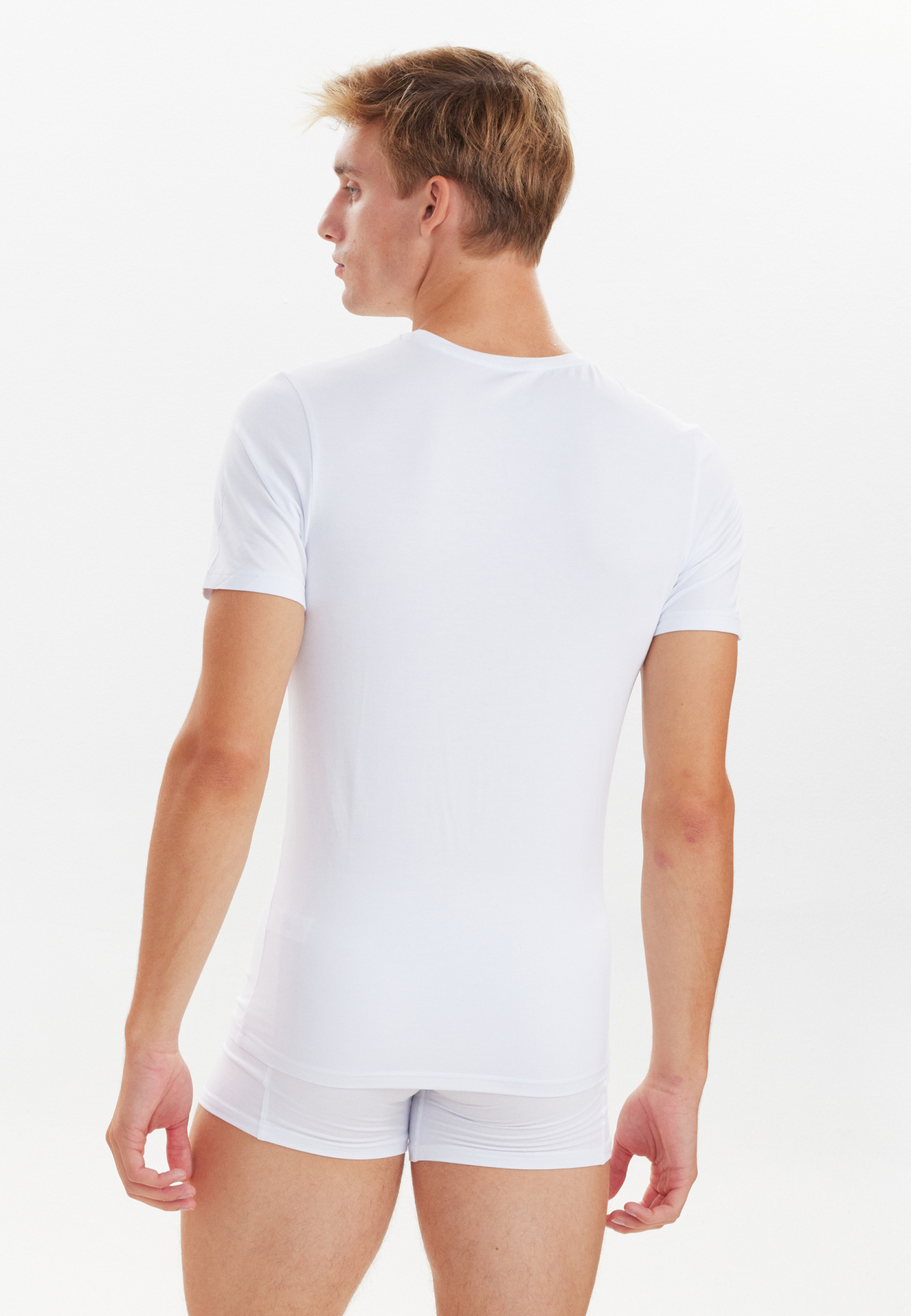 Bambusviskose, Unterhemd mit Rundhalsausschnitt, 2-pack, Weiß -JBS Bambusviskose, Unterhemd mit Rundhalsausschnitt, 2-pack, Weiß -JBS