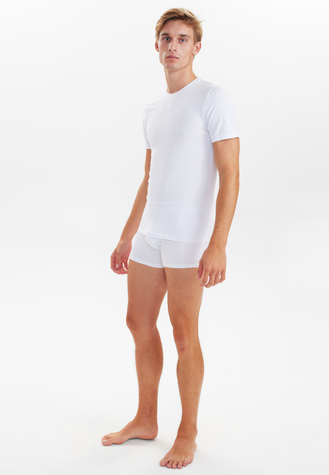 Bambusviskose, Unterhemd mit Rundhalsausschnitt, 2-pack, Weiß -JBS Bambusviskose, Unterhemd mit Rundhalsausschnitt, 2-pack, Weiß -JBS