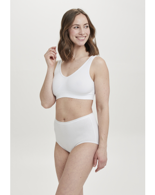 Bio-Baumwolle, Maxi Slip, 5-Pack, Weiß -Decoy