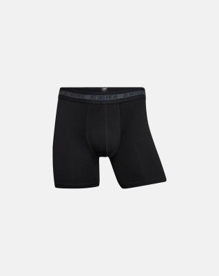 Bambus, Boxershorts "Lange Beine", 3er-Pack, Schwarz -JBS