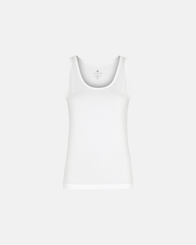 Bambusviskose, Top breiteTräger, Weiß -JBS of Denmark Women