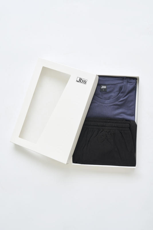 Bambusviskose, Pyjama-Set, Mehrfarbig -JBS