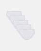 Bio-Baumwolle, Tai Panties, 5-Pack, Weiß - Decoy