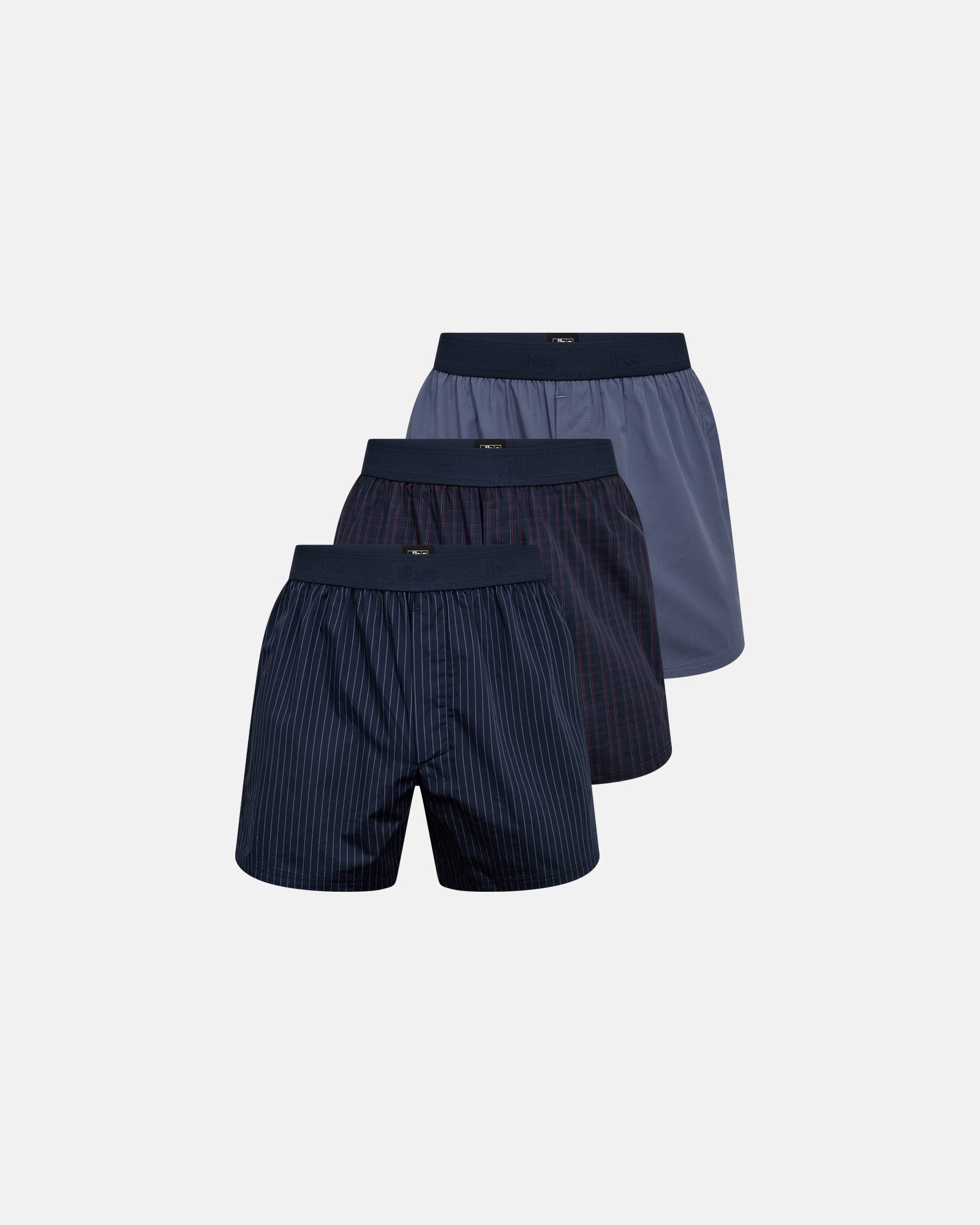 100% Baumwolle, Boxershorts, 3er-Pack, Mehrfarbig -JBS 100% Baumwolle, Boxershorts, 3er-Pack, Mehrfarbig -JBS