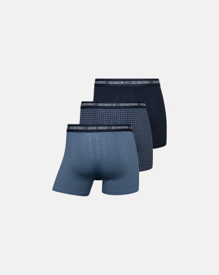 Bambusviskose, Boxer, 3-pack, Blau/Schwarz -JBS
