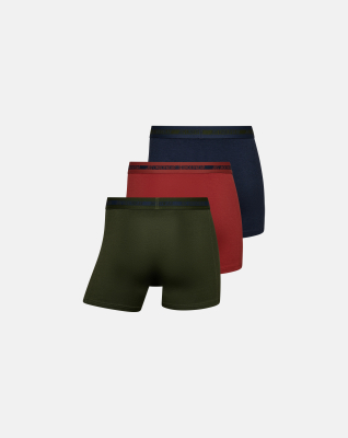 Bambusviskose, Boxer, 3-pack, Mehrfarbig -JBS