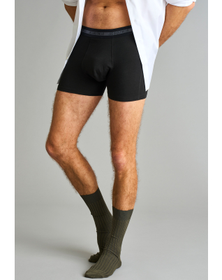 Bambusviskose, Tights, "AbsorbTech" Dropstop, Schwarz -JBS