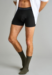 Bambusviskose, Tights, "AbsorbTech" Dropstop, Schwarz -JBS