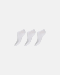 Bambusviskose, Footies, 3-pack, Weiss -Decoy