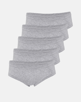 Bambusviskose, Hipster, 5er-pack, Grau