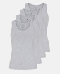 Bambusviskose | Tanktop | 4-Pack | Grau - JBS of Denmark Women