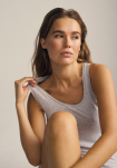 4-pack Bambus, Top breite Träger, Grau -JBS of Denmark Women