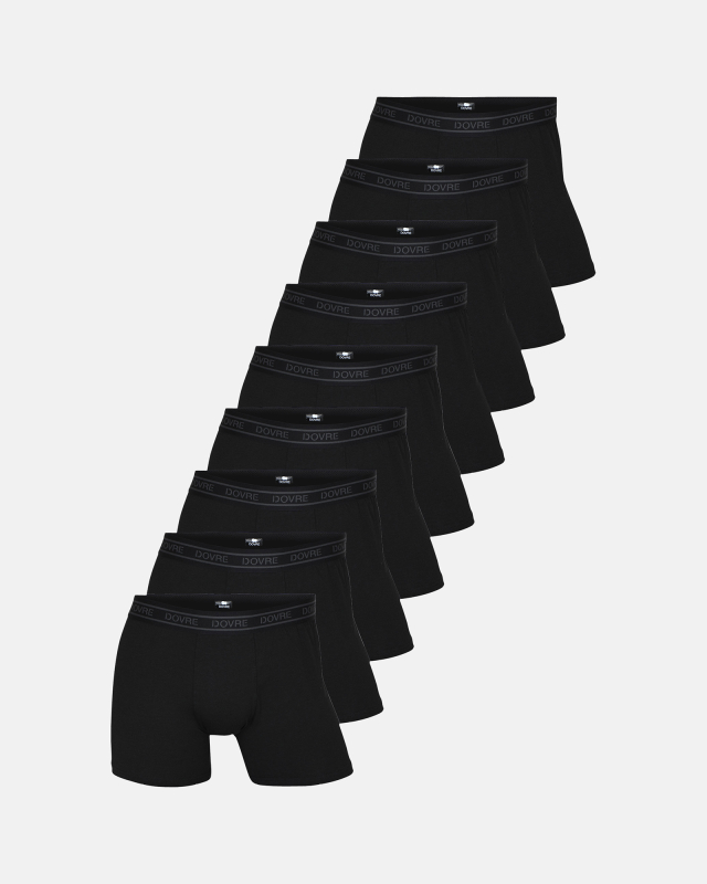 Bambus, Boxershorts, 9-Pack, Schwarz 900 -Dovre