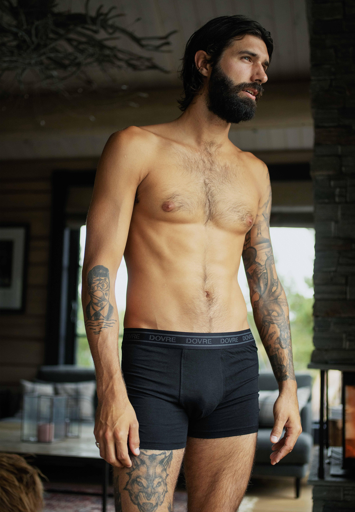 Bambus, Boxershorts, 9-Pack, Schwarz 900 -Dovre Bambus, Boxershorts, 9-Pack, Schwarz 900 -Dovre