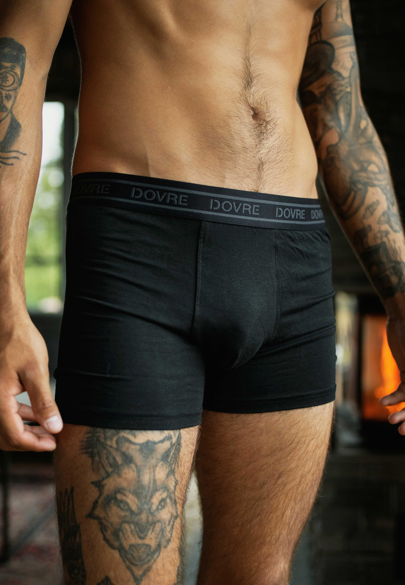 Bambus, Boxershorts, 9-Pack, Schwarz 900 -Dovre Bambus, Boxershorts, 9-Pack, Schwarz 900 -Dovre