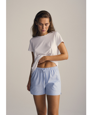 Bambusviskose, Pyjamas shorts, Blau -JBS of Denmark Women