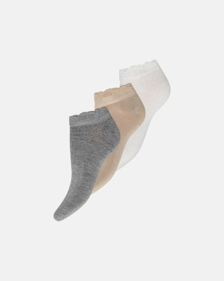 Bambusviskose, Fußsocken, 3-pack, Mehrfarbig -Decoy