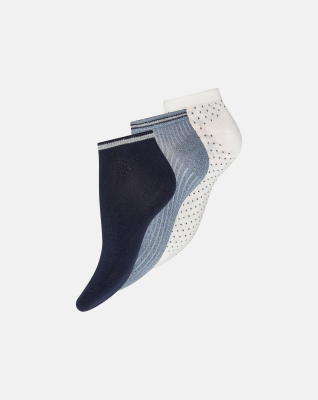 Bambusviskose, Fußsocken, 3-pack, Mehrfarbig -Decoy