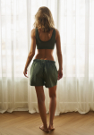 Bambus, "Seersucker" Schlafshorts, Grün -JBS of Denmark Women