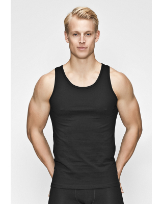 Singlet, 3-pack, Bambusviskose, Schwarz