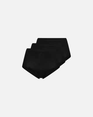Bambusviskose, Maxi slip, 3-pack, Schwarz -Decoy