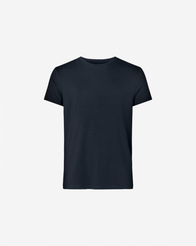 Bambus, T-Shirt, Navy -Resteröds